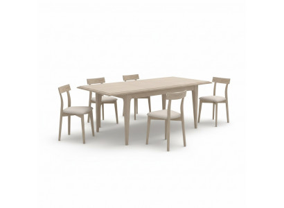 Dining set dining table 6 x chairs set table dining group 7-piece table dining room