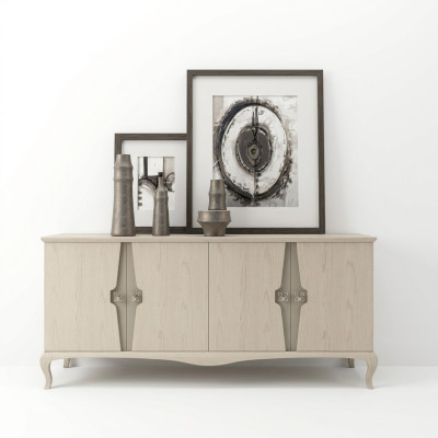 Sideboard Dresser Table Buffet Luxury Living Room Dressers Wood New