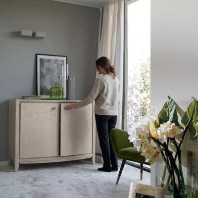 Sideboard dresser cabinet classic luxury dresser living room beige