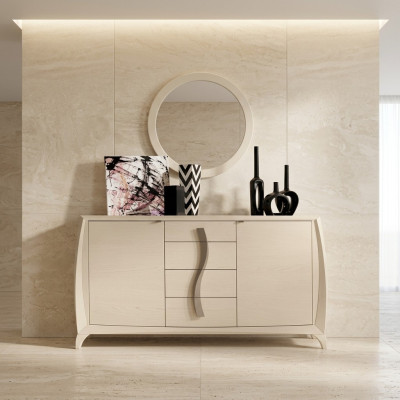Sideboard living room dressers classic cabinet beige wooden cabinet new