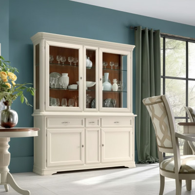 Display cabinet dining room sideboard wooden furniture living room sideboard glass cabinet