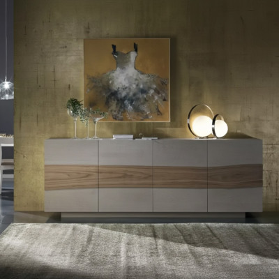 Dresser cupboards wood luxury sideboard living room furniture cabinet gray