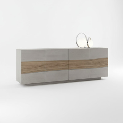 Dresser cupboards wood luxury sideboard living room furniture cabinet gray