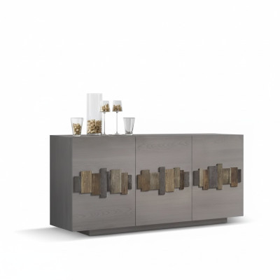 Chest sideboard solid wood cabinet furniture dressers sideboard gray