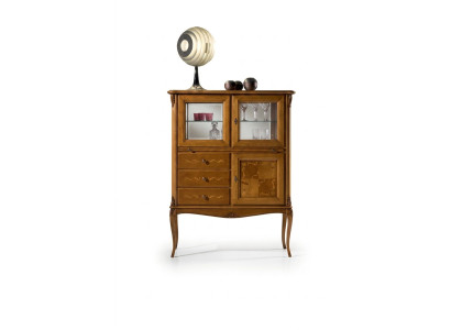 Display glass bar cabinet cabinets Italian furniture wood living room