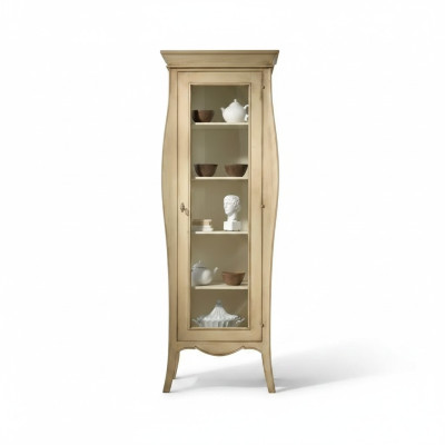 Sideboard Luxury Display Case Glass Cabinet Classic Style Italian Furniture