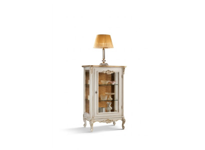 Display case showcase glass cabinet style classic wood design furniture