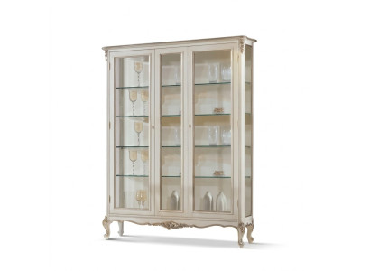 Glass Display Cabinet 2-Door Wood Showcases Living Room Cabinets Design Furniture New