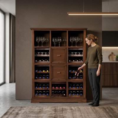 Home bar living room cabinet bar cabinet display cabinet Italian furniture wood