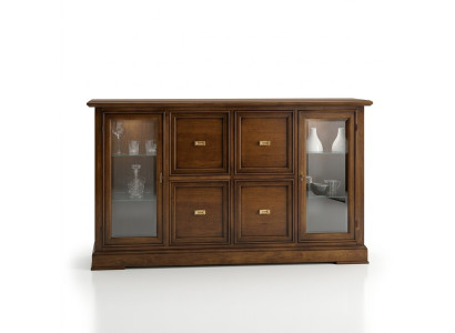 Living Room Sideboard Glass Cabinet Showcase Dining Room Sideboard Wooden Furniture