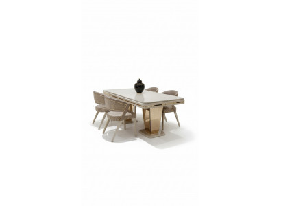 Luxurious 6x chairs Clear lines and elegance Complement to any interior