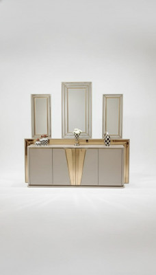 Luxurious modern dresser with 3 mirrors exclusive design and high quality
