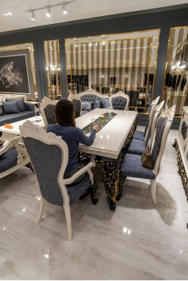Great dining room set stylish dining table 4 chairs elegant set new