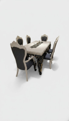 Great dining room set stylish dining table 4 chairs elegant set new