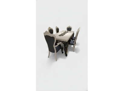 Great dining room set stylish dining table 4 chairs elegant set new