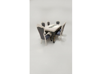 Modern 6x Chairs Dining Room Chair Luxury 6x Chair Set Wooden Designer Chairs