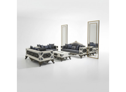 Luxurious set of two elegant 3-seater sofas made with high-quality materials sofa set