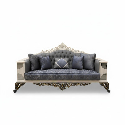 Luxurious 3-seater sofa Noble sofa Elegant living room Art deco sofa New