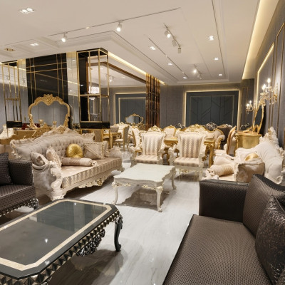 Designer living room set sofas stylish armchair modern coffee table sofa set