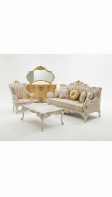 Designer living room set 2x 3-seater sofas Exclusive living room set