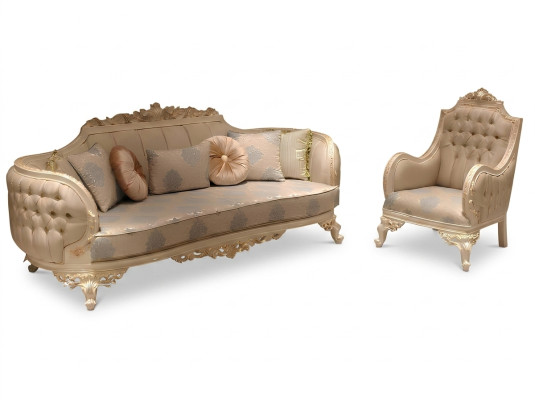 Stylish luxurious 3-seater sofa living room armchair elegant furniture new