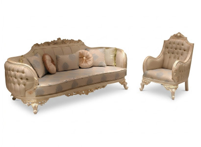 Stylish luxurious 3-seater sofa living room armchair elegant furniture new