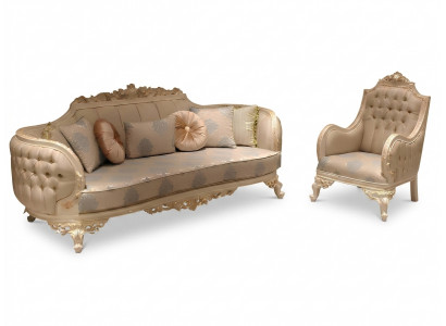 Stylish luxurious 3-seater sofa living room armchair elegant furniture new