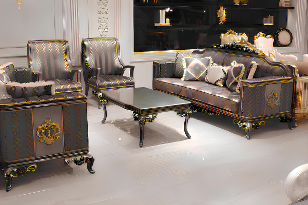Living room set sofa furniture natural colors design upholstered furniture coffee table