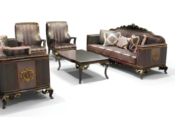 Living room set sofa furniture natural colors design upholstered furniture coffee table