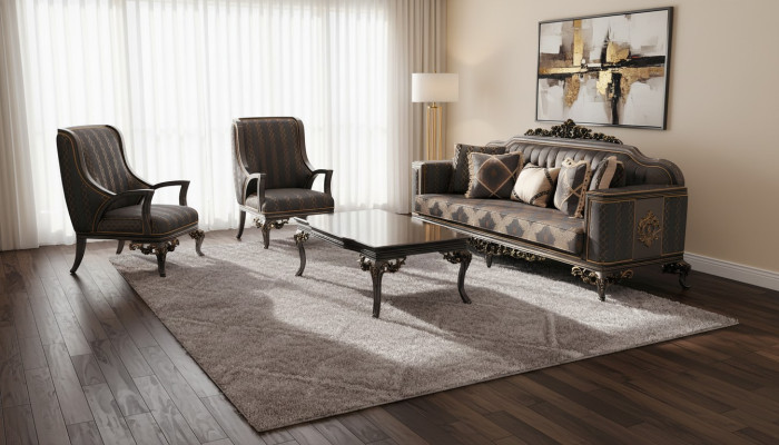 Luxurious 3-Piece Sofa Set: 3-Seater Sofa, 2 Deluxe Relax Armchairs