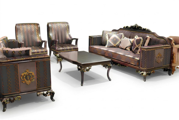 Luxurious 3-Piece Sofa Set: 3-Seater Sofa, 2 Deluxe Relax Armchairs