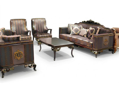 Luxurious 3-Piece Sofa Set: 3-Seater Sofa, 2 Deluxe Relax Armchairs
