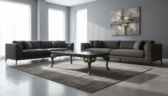 Designer Taupe Coffee Table Living Room Couch Table Living Room Furniture