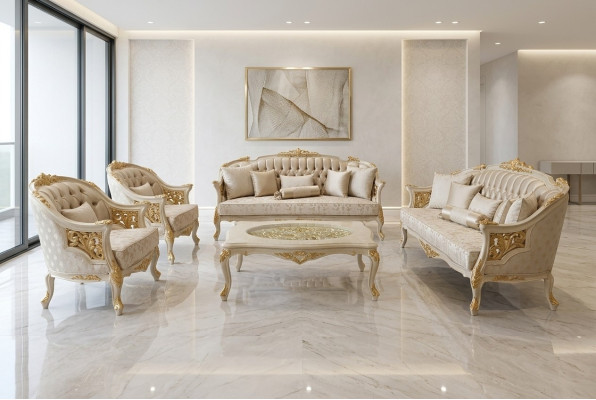 Exclusive luxury sofa set 3 3 1 1 seater modern living room set elegant set
