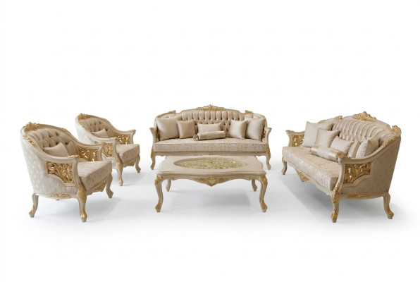 Exclusive luxury sofa set 3 3 1 1 seater modern living room set elegant set