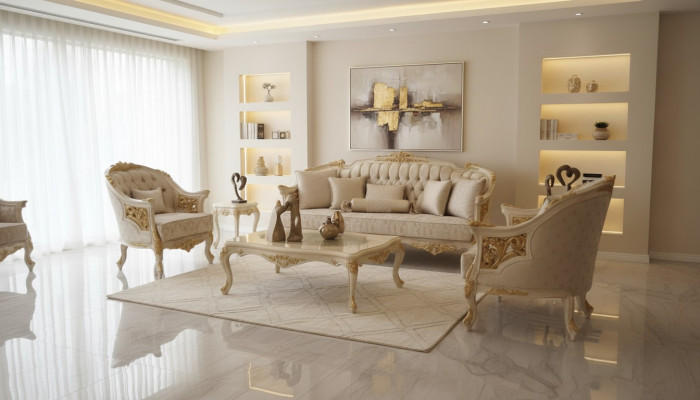 Stylish Living Room Furniture Sofa Set Living Room Sofa 2x Armchairs