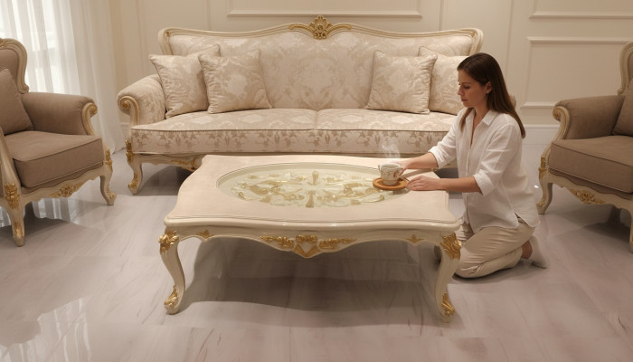 Luxurious living room coffee table modern coffee table new deluxe furniture