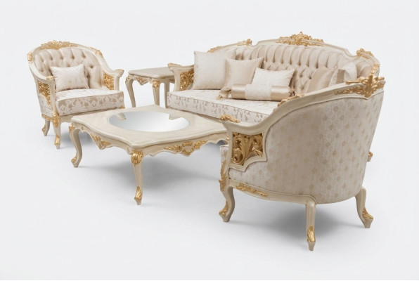Luxury Sofa Set Living Room Sofa Set Sofa Suite 3+1+1+Coffee Table