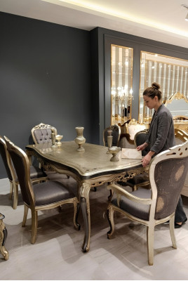 Exclusive dining room 4x chairs contemporary chairs gray dining chairs