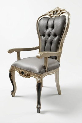 Exclusive Chesterfield Dining Chair Cozy Chair Wood Textile Dining Chairs