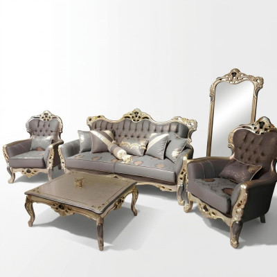 Stylish Chesterfield living room set sofa suite 3+1+1 seater couch