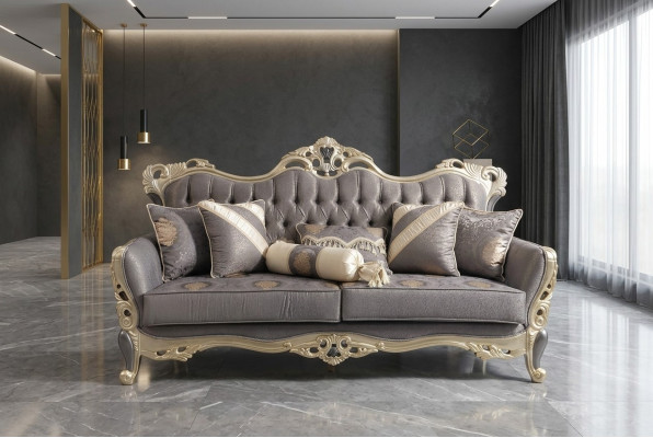 Sofa set 3+3 seater furniture luxury set sofa set gray modern set new