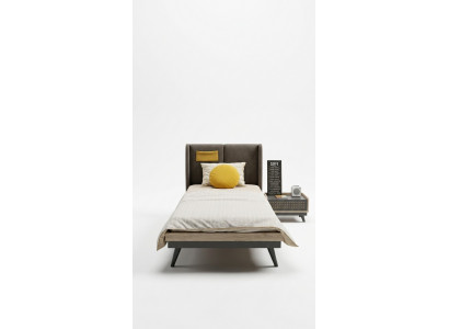 Stylish bedroom set designer youth room furniture bed + nightstand