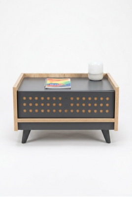 Noble children's bedside designer furniture console tables for children's room in gray