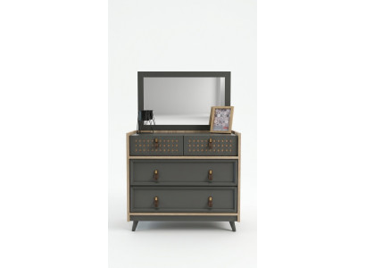 Exclusive design dresser with mirror, bedroom dresser design cabinet