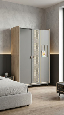 Wardrobe Closet Luxurious Bedroom Furniture Cabinets Wood Children's Room
