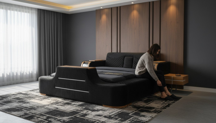 Designer with unique furniture bed furniture high-quality bed frame new
