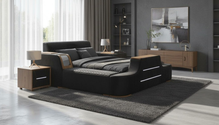 Designer with unique furniture bed furniture high-quality bed frame new