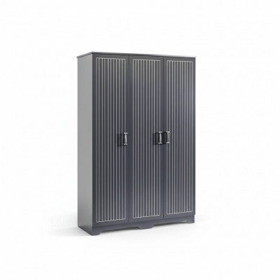 Wardrobe closet furniture bedroom cabinets wood black loft