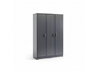 Wardrobe closet furniture bedroom cabinets wood black loft